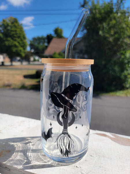 Spooky Babe Glass Tumbler